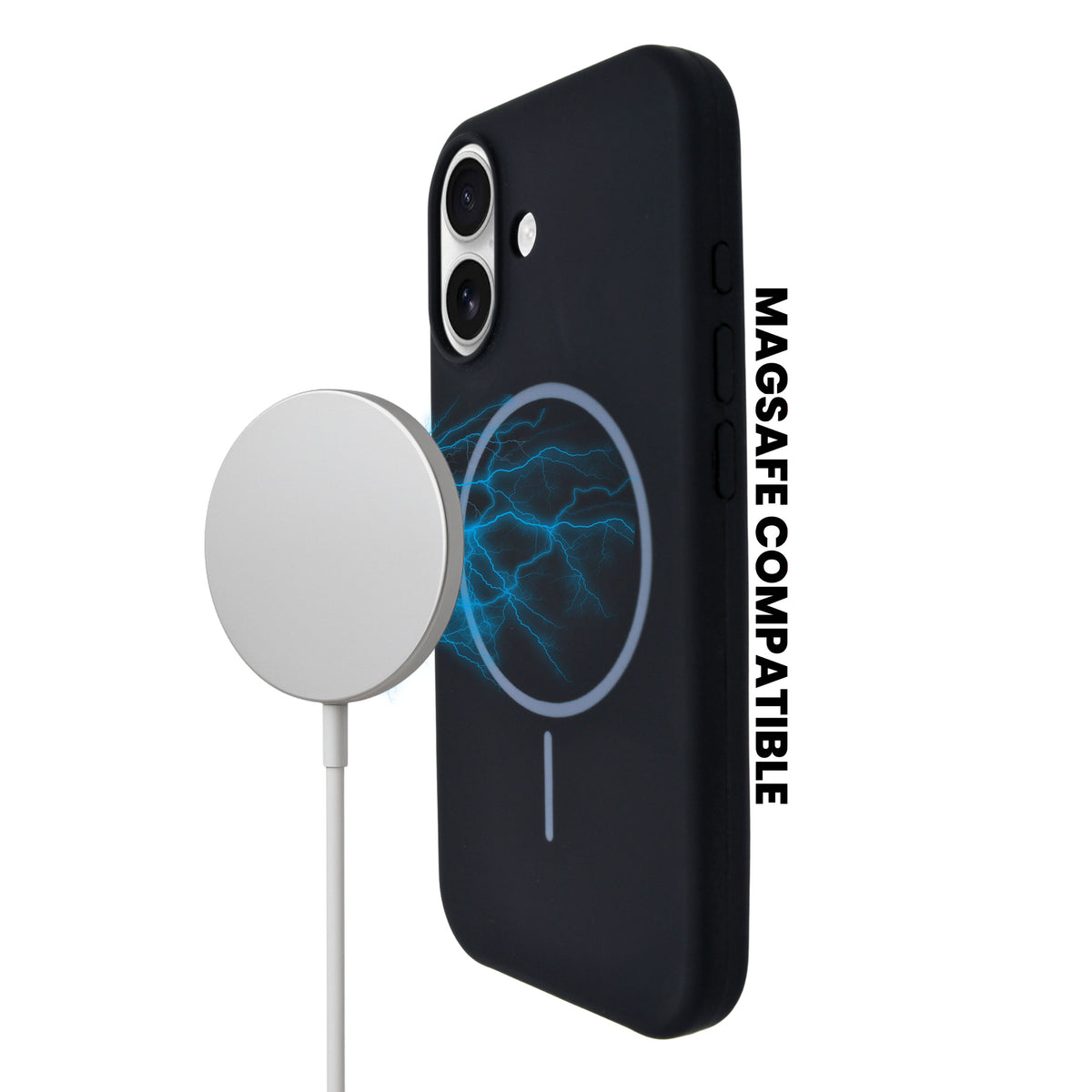 Soft Silicone with MagSafe Ring Phone Case for iPhone 17