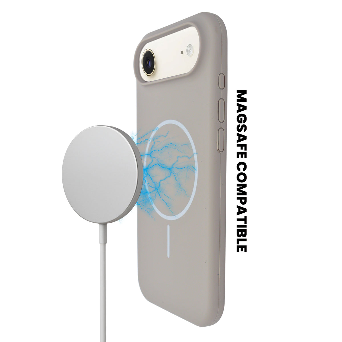 Soft Silicone with MagSafe Ring Phone Case for iPhone 17 Air