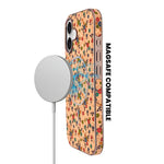 Cork Texture Printed MagSafe Compatible Phone Case for iPhone 17