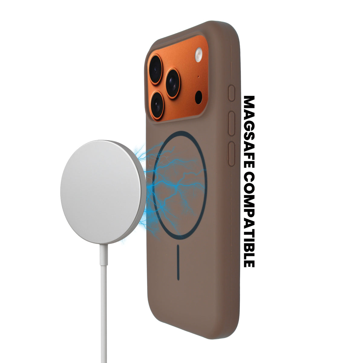 Soft Silicone with MagSafe Ring Phone Case for iPhone 17 Pro