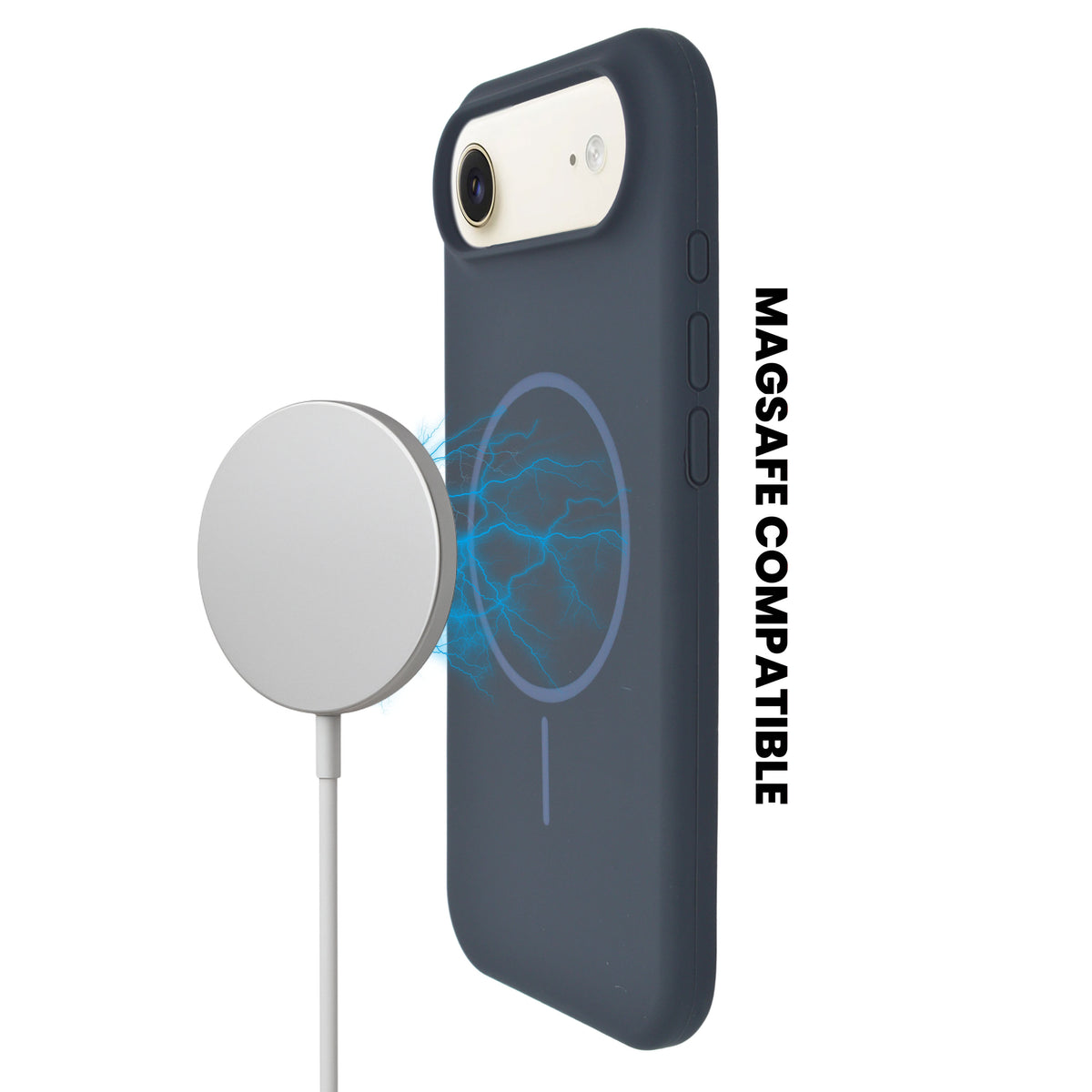 Soft Silicone with MagSafe Ring Phone Case for iPhone 17 Air