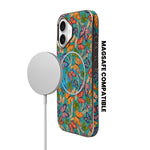 Cork Texture Printed MagSafe Compatible Phone Case for iPhone 16