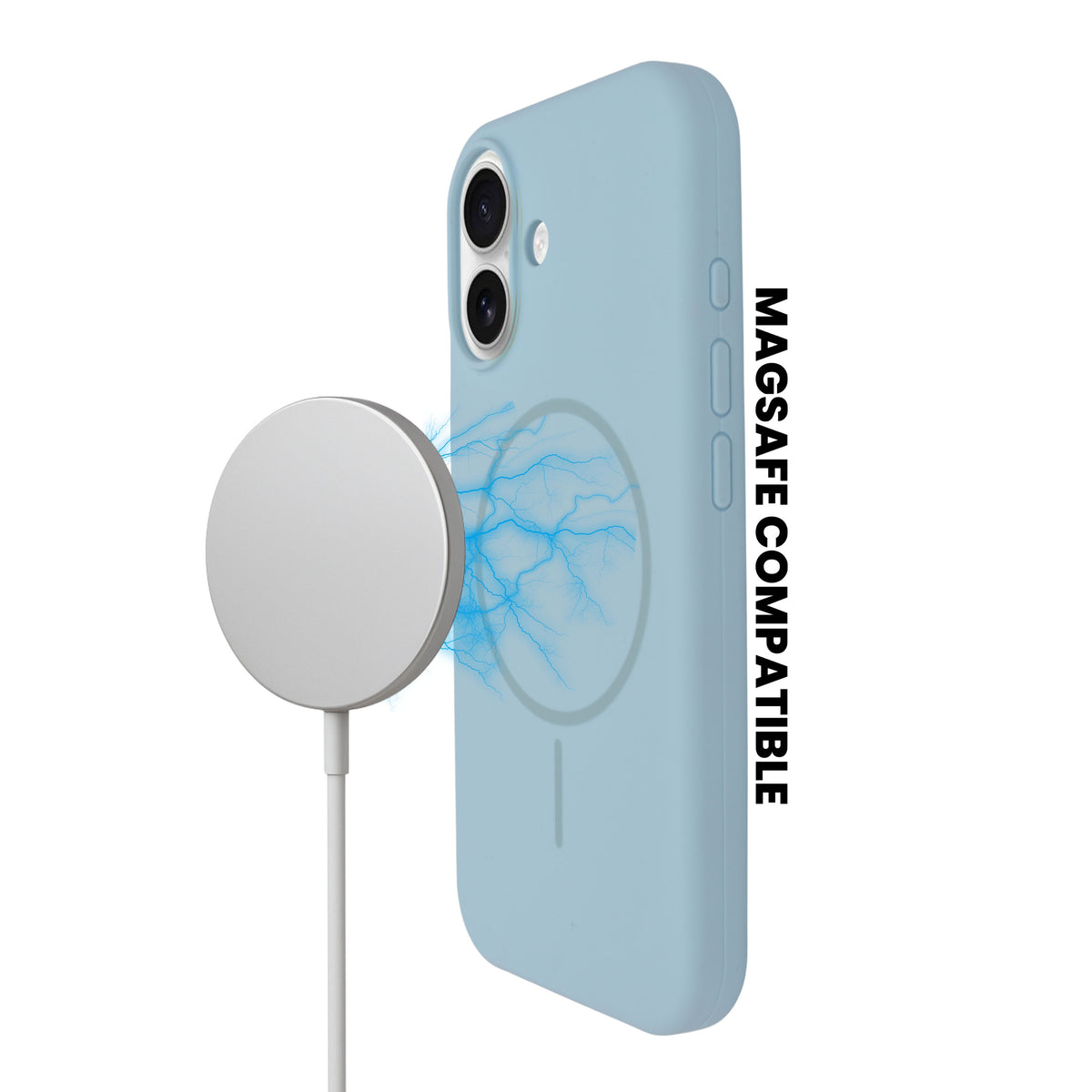 Soft Silicone with MagSafe Ring Phone Case for iPhone 17