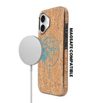 Cork Texture Printed MagSafe Compatible Phone Case for iPhone 16