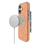 Cork Texture Printed MagSafe Compatible Phone Case for iPhone 17