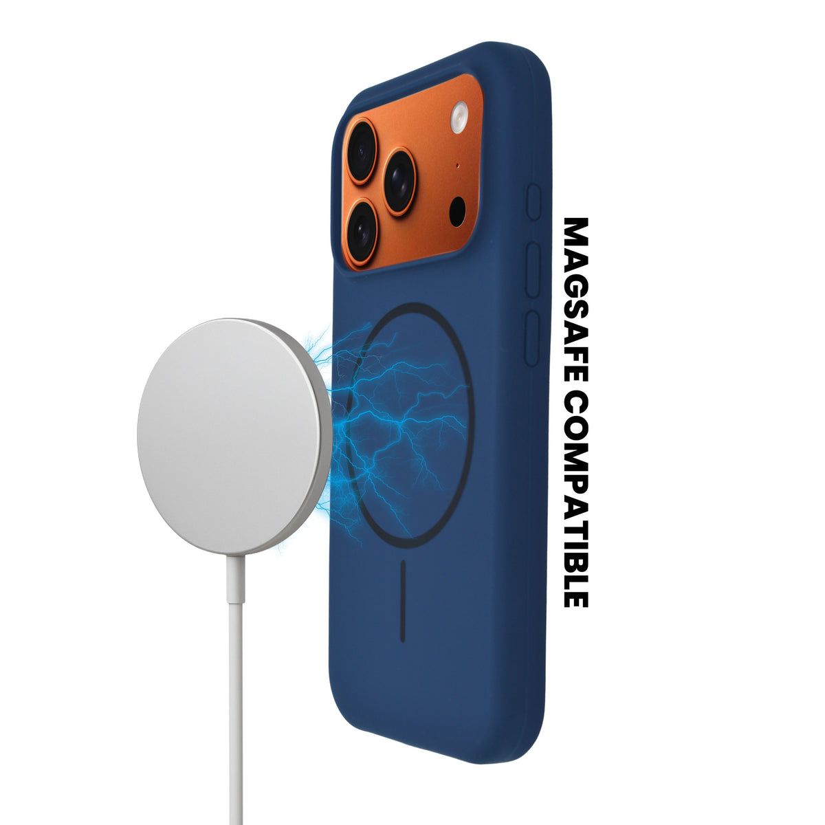 Soft Silicone with MagSafe Ring Phone Case for iPhone 17 Pro