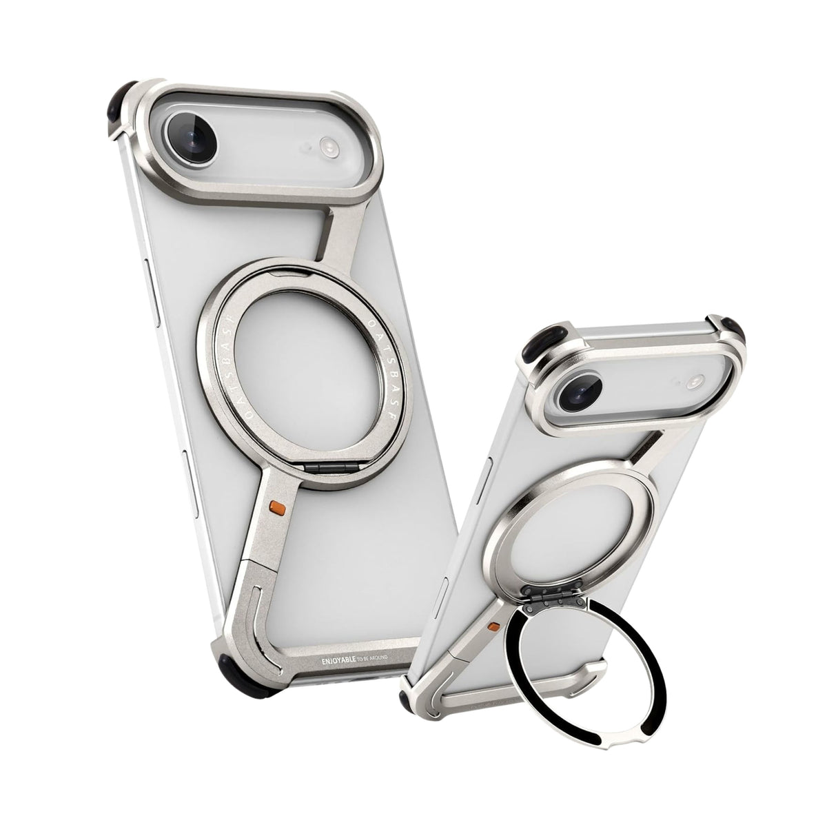 Z-Shape Metal Frameless MagSafe Rotation Stand Case For iPhone 17 Air