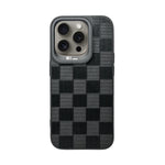 Checkered Texture Grip Case For iPhone 15 Pro Max