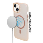 Tinted Transparent Corrugated Texture MagSafe Compatible Phone Case for iPhone 13/ 14