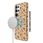 Cork Texture Printed MagSafe Compatible Phone Case for Samsung Galaxy S25 Ultra