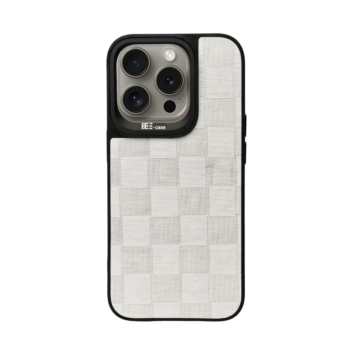 Checkered Texture Grip Case For iPhone 15 Pro Max