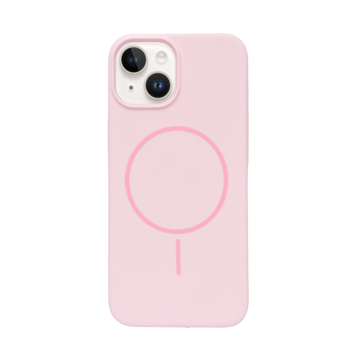 Soft Silicone with MagSafe Ring Phone Case for iPhone 14 Plus / 15 Plus