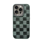 Checkered Texture Grip Case For iPhone 15 Pro Max