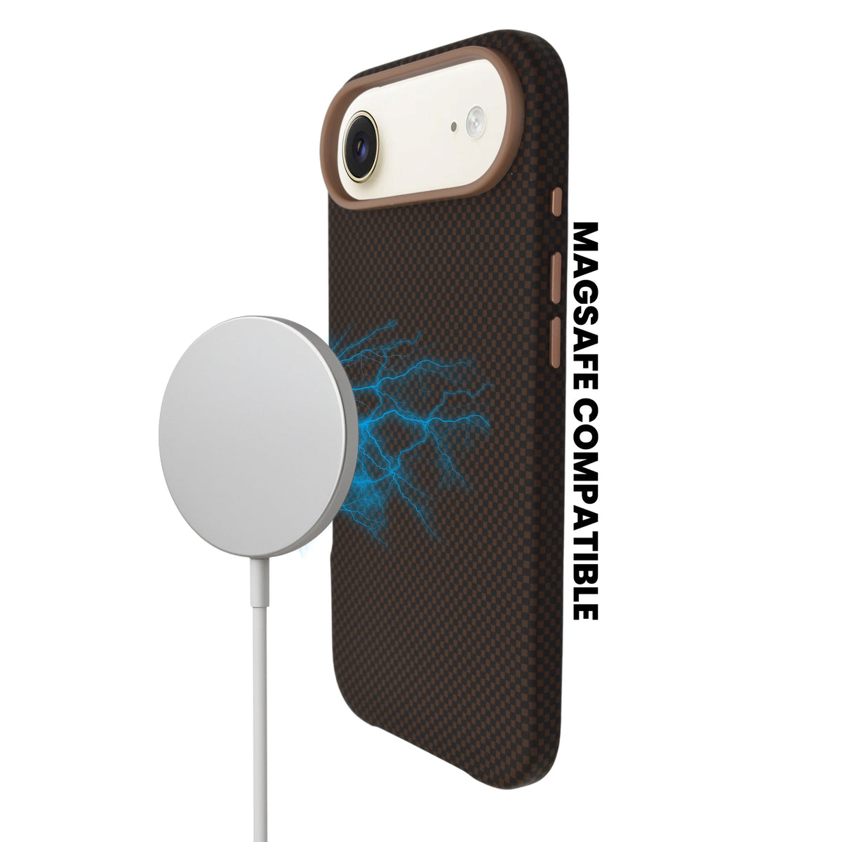 Sleek Carbon Fiber MagSafe Compatible Phone Case for iPhone 17 Air