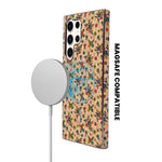 Cork Texture Printed MagSafe Compatible Phone Case for Samsung Galaxy S23 Ultra