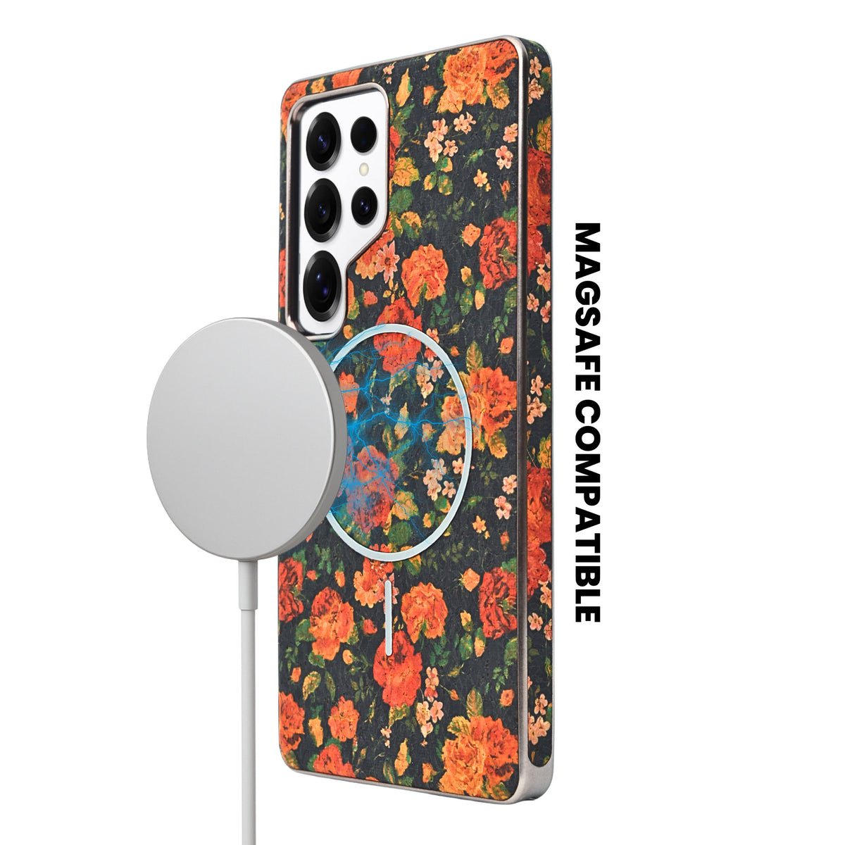 Cork Texture Printed MagSafe Compatible Phone Case for Samsung Galaxy S25 Ultra