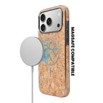 Cork Texture Printed MagSafe Compatible Phone Case for iPhone 17 Pro Max