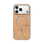 Cork Texture Printed MagSafe Compatible Phone Case for iPhone 17 Pro Max