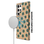 Cork Texture Printed MagSafe Compatible Phone Case for Samsung Galaxy S23 Ultra