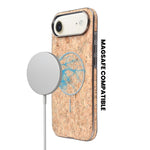 Cork Texture Printed MagSafe Compatible Phone Case for iPhone 17 Air