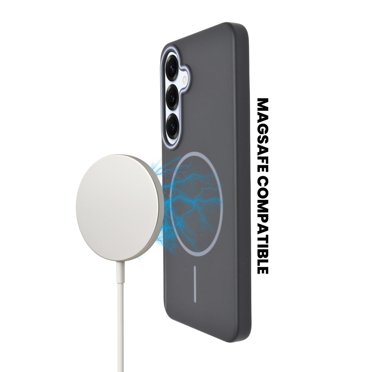 Matte Finish Hard Plastic MagSafe Compatible Phone Case for Samsung Galaxy S24 / S25