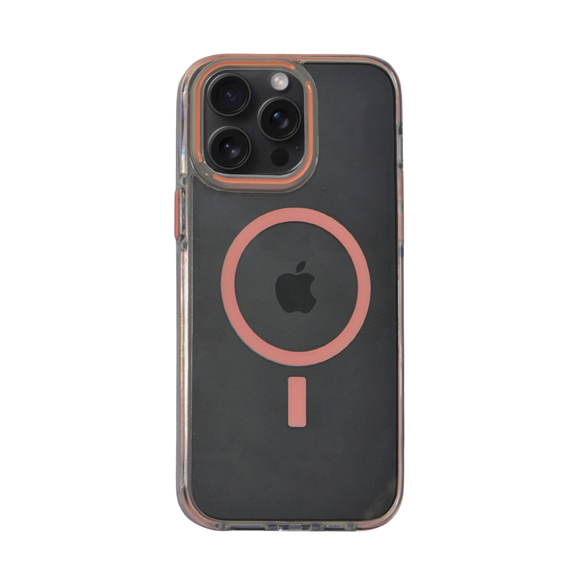 Transparent MagSafe with Colored Border Phone Case For iPhone 14 Pro