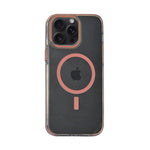 Transparent MagSafe with Colored Border Phone Case For iPhone 14 Pro