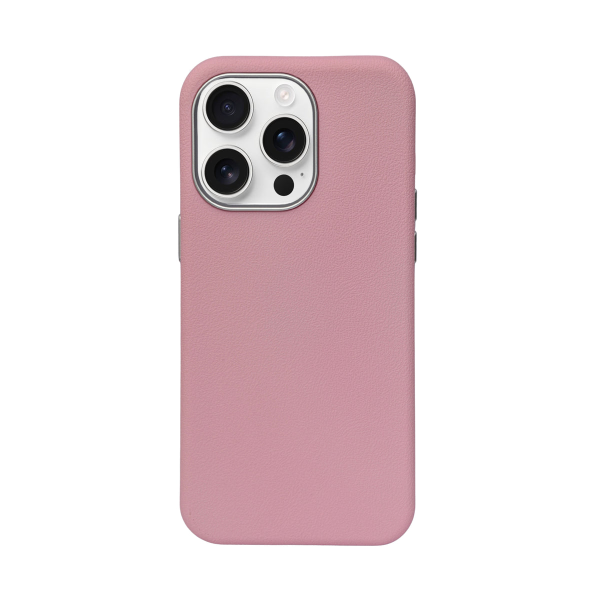 Premium PU Leather with Metal Camera Frame Phone Case for iPhone 15 Pro Max