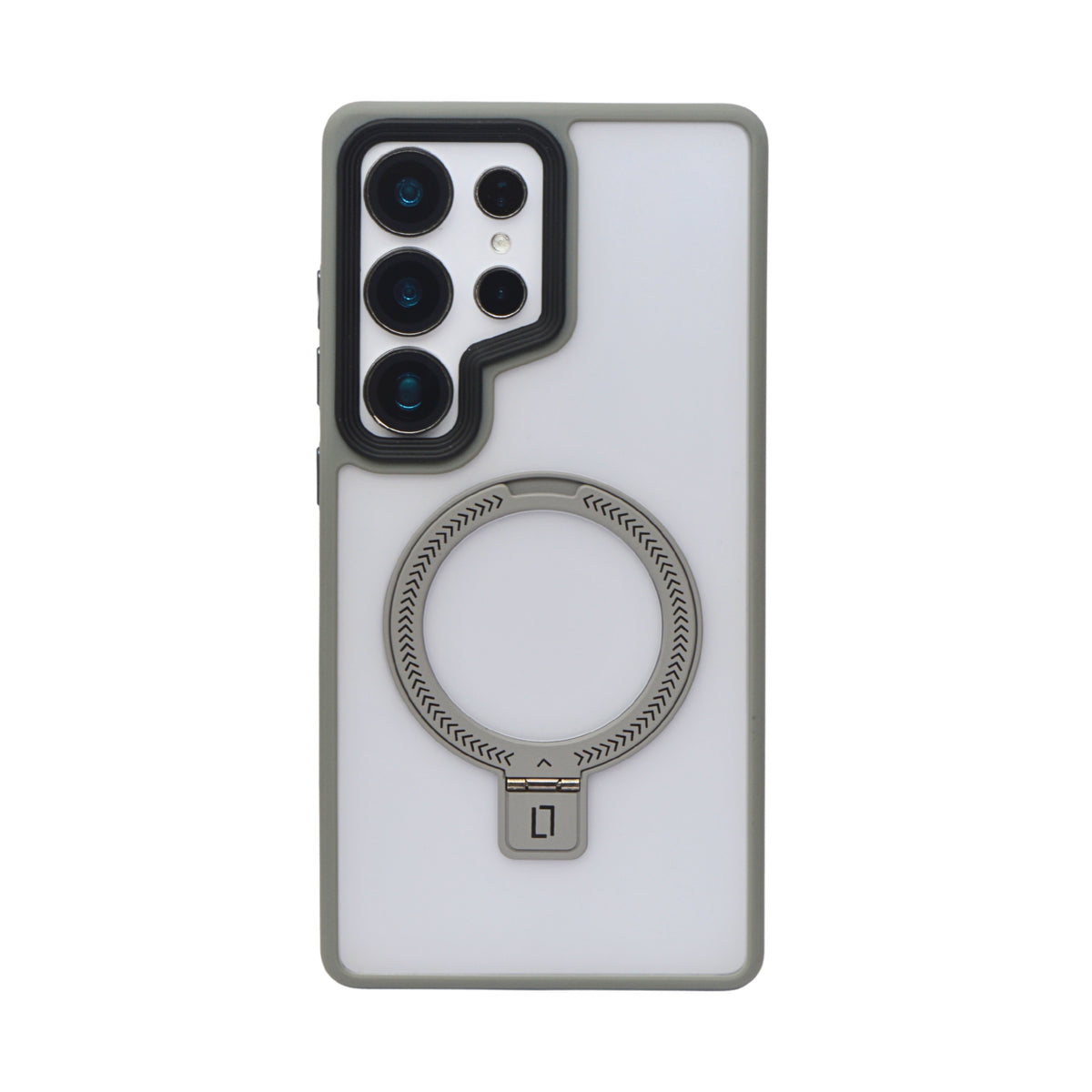 Crystal Clear MagSafe with 360° Kickstand Phone Case for Samsung S25 Ultra