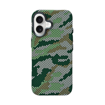 Camouflage Pixel Pattern Phone Case for iPhone 16