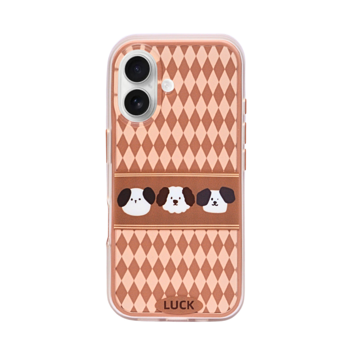 Cute Puppy Pattern Soft Protective Phone Case for iPhone 16