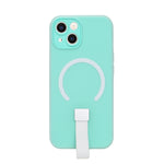 Frosty Matte with Silicone Finger Loop Phone Case for iPhone 13 / 14