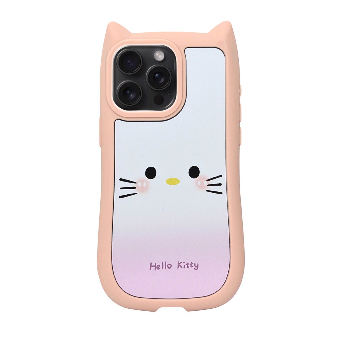 Cute Cartoon Phone Case with Cat Ears For iPhone 15 Pro