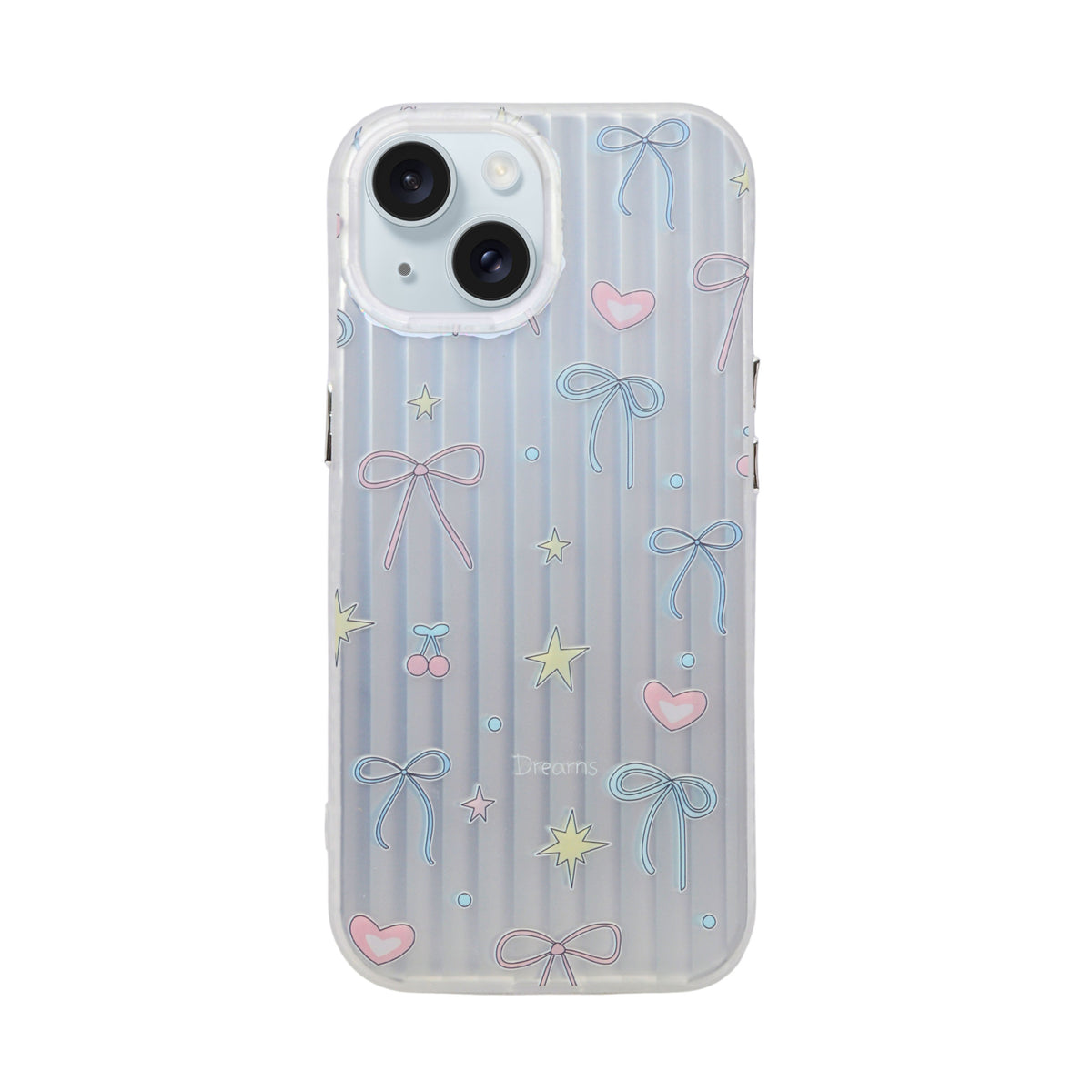 Aesthetic Bow & Floral Phone Case for iPhone 15