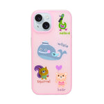 Stylish Cute Cartoon Cool Soft Animal Characters Cover For iPhone 15