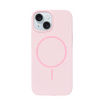 Soft Silicone with MagSafe Ring Phone Case for iPhone 15
