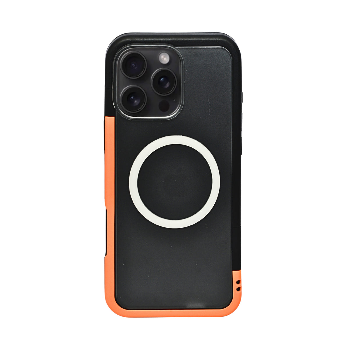 Dual Color Edge Matte Transparent MagSafe Phone Case for iPhone 16 Pro