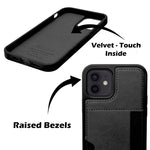 Slim Leather Wallet With Card Holder Case For iPhone 12 / 12 Pro