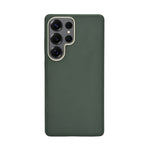 Premium Leather Texture with Metallic Camera Frame Phone Case for Samsung S25 Ultra