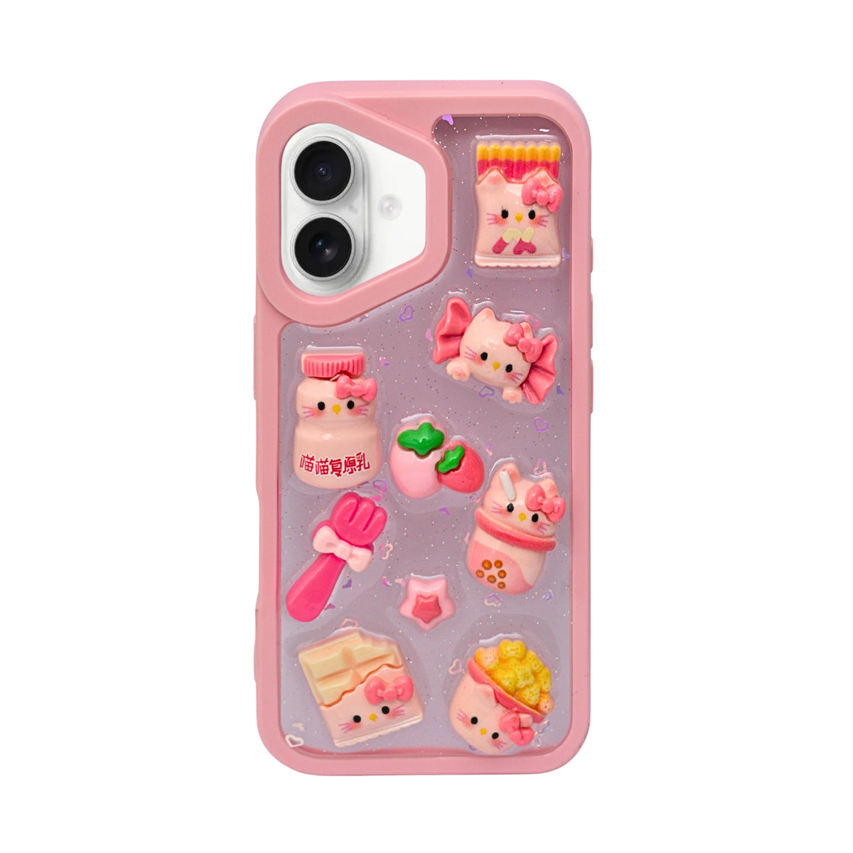 Cute 3D Cartoon Doodle Phone Case for iPhone 16