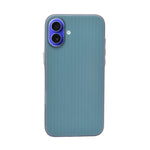 Hard Protective Striped Matte Finish Case for iPhone 16 Plus