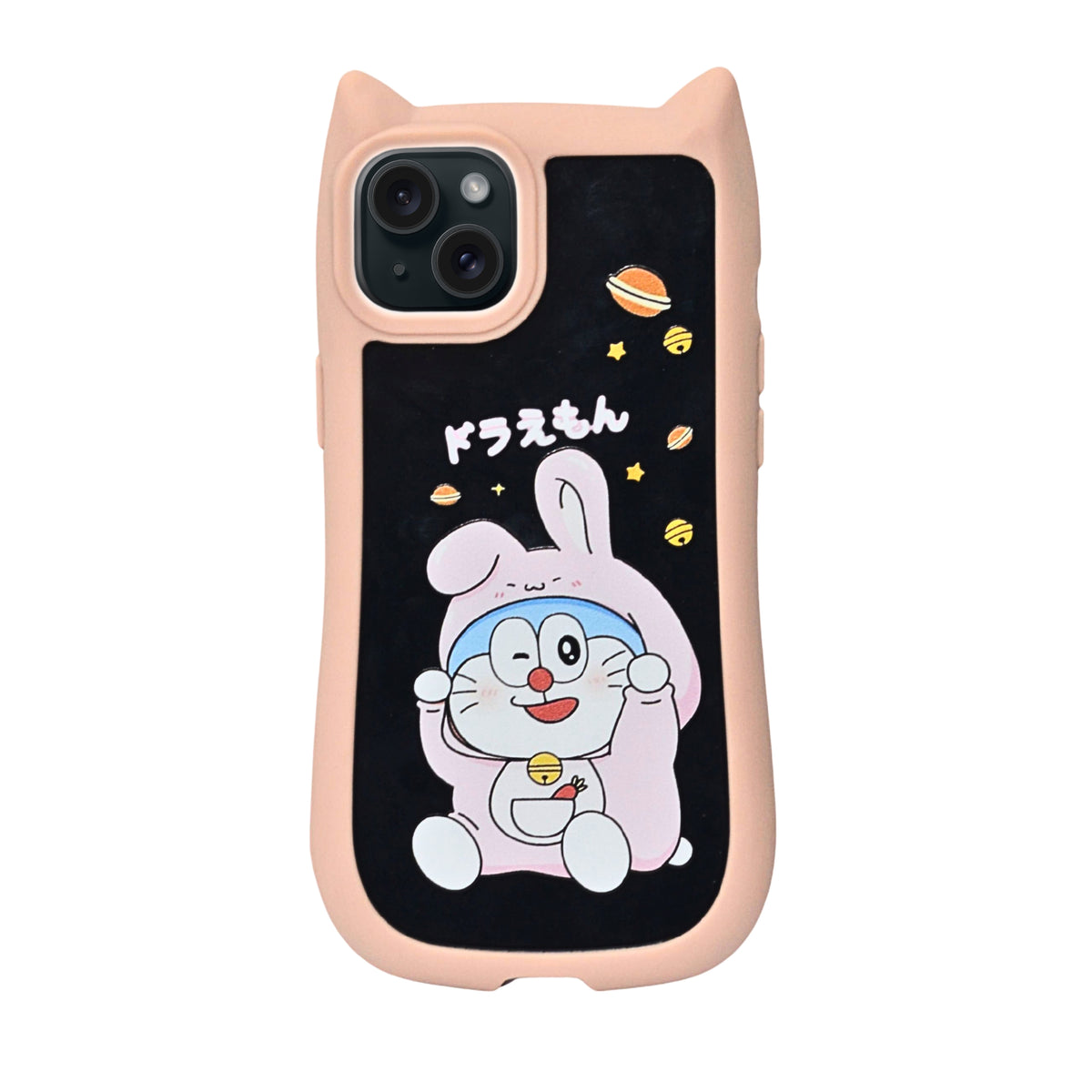 Cute Cartoon Phone Case with Cat Ears For iPhone 14Plus/15 Plus