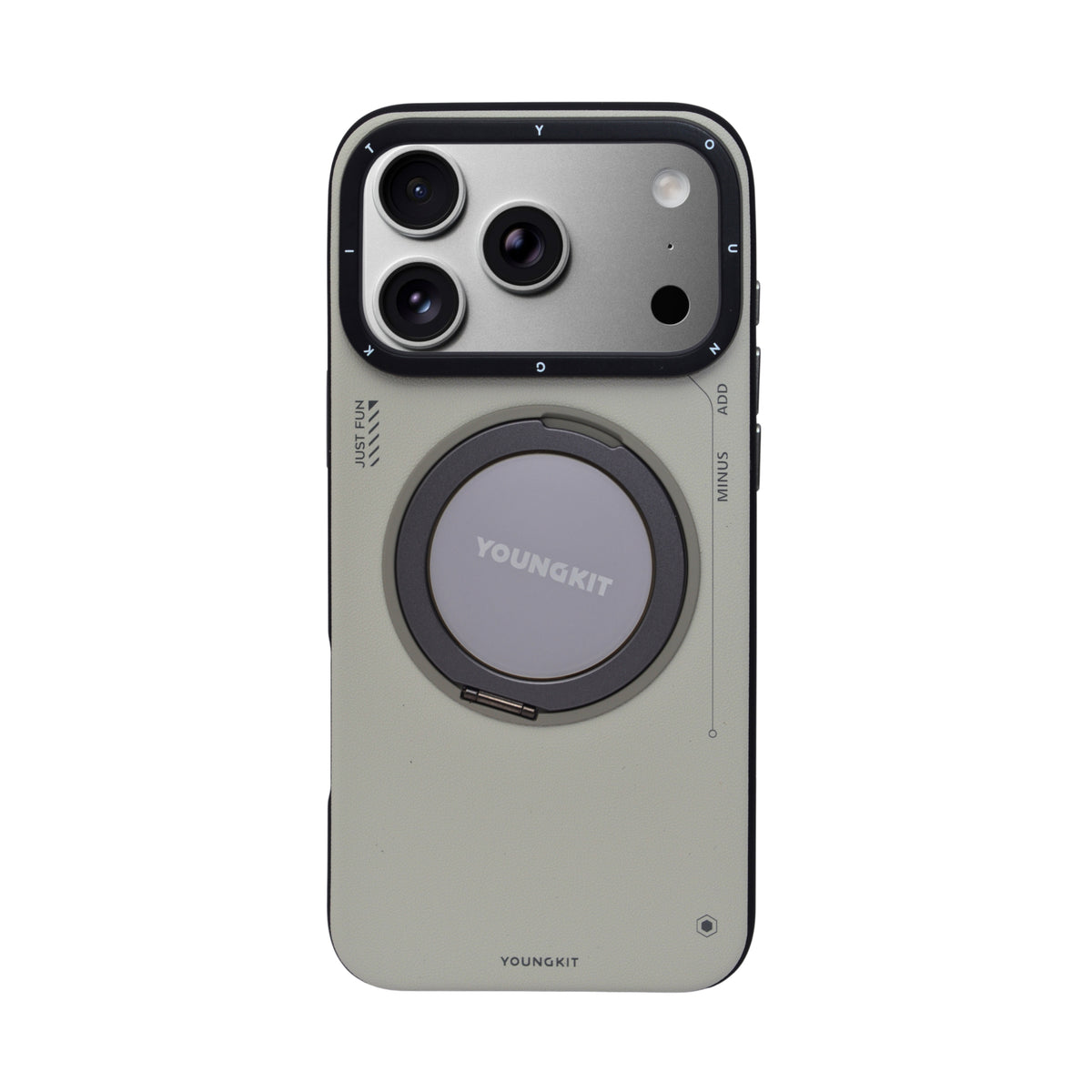 Luxury Leather Finish MagSafe with 360° Rotatable Kickstand Phone Case for iPhone 17 Pro Max