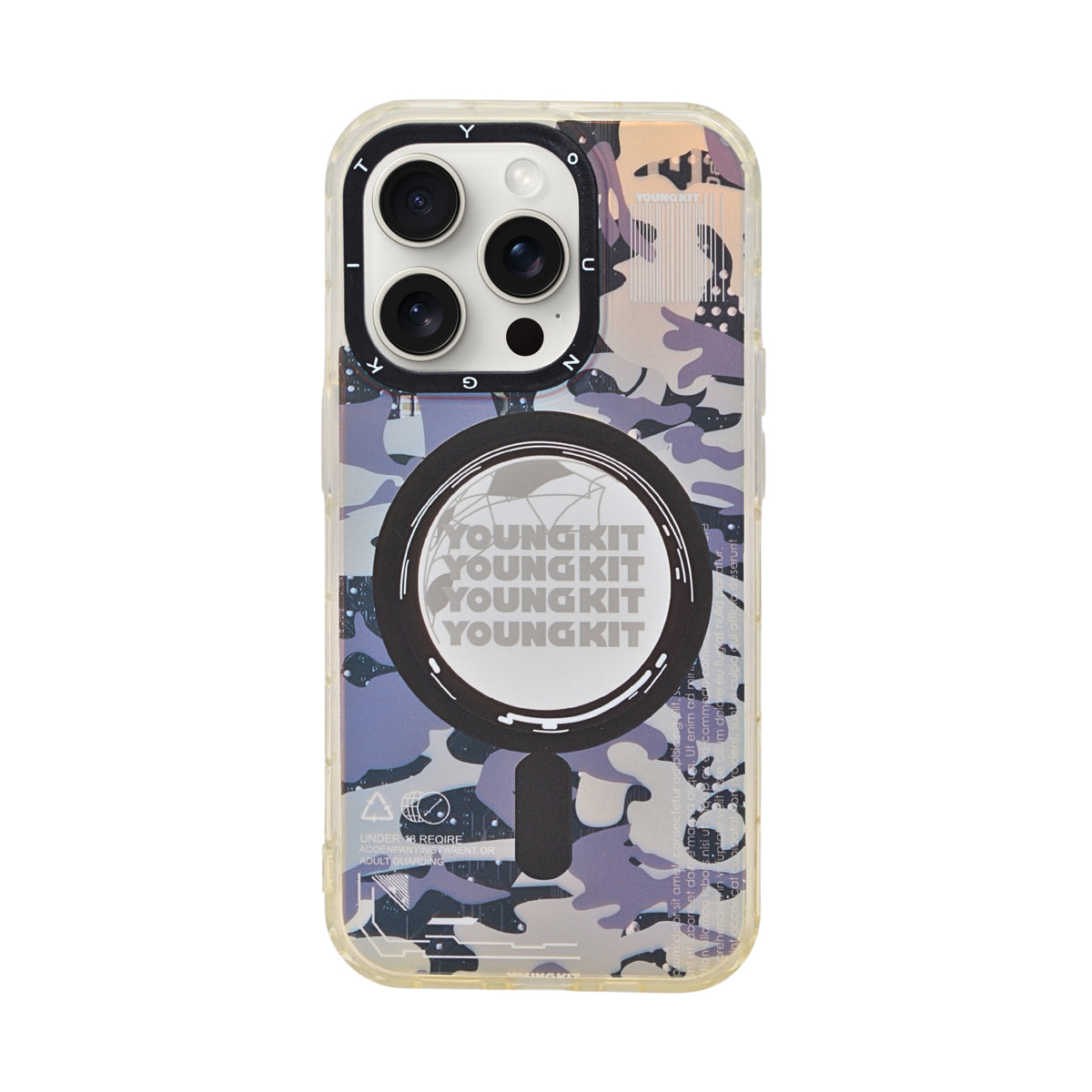 Camouflage MagSafe Compatible Phone Case for iPhone 14 Pro
