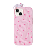 3D Cartoon Character with Polka Dots Soft Phone Case for iPhone 13/ 14