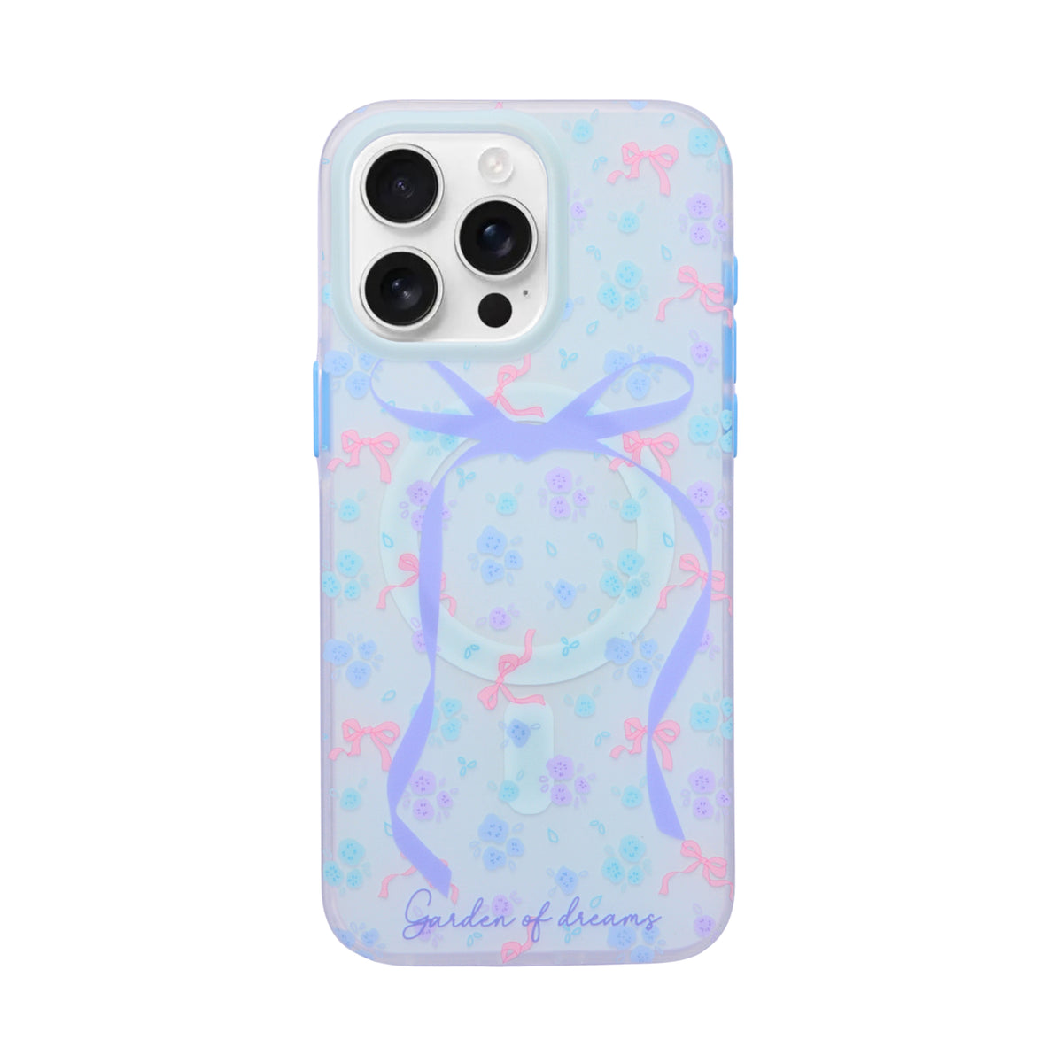 Garden of Dreams Floral Bow MagSafe Compatible Phone Case for iPhone 16 Pro