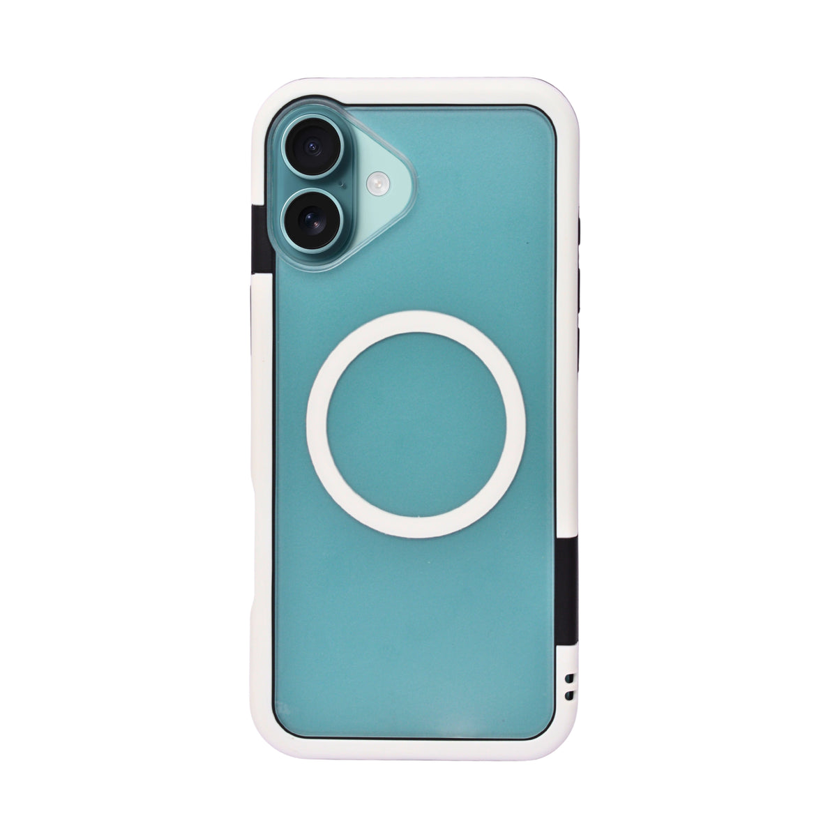 Dual Color Edge Matte Transparent MagSafe Phone Case for iPhone 16