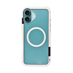 Dual Color Edge Matte Transparent MagSafe Phone Case for iPhone 16