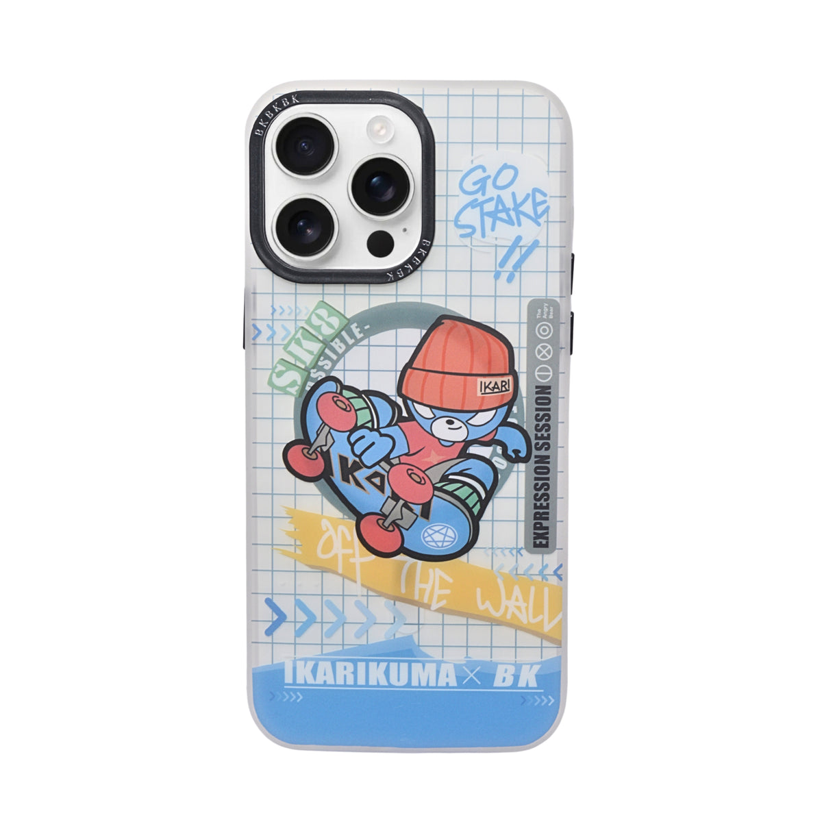 IKARIKUMA Angry Bear Series Cartoon Protective Phone Case For iPhone 15 Pro Max