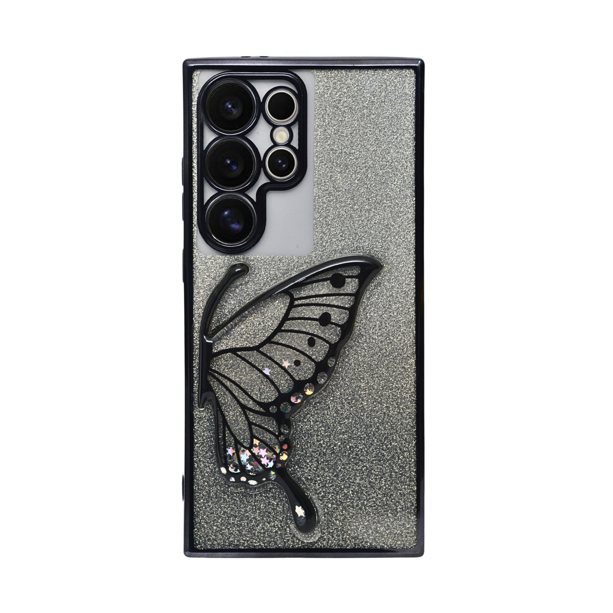 Stylish Luxury Eye Catching Butterfly Glitter Case for Samsung Galaxy S24 Ultra